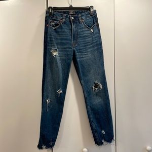 Abercrombie & Fitch Simone high rise ankle straight jeans